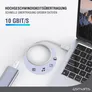 4smarts USB-C Kabel PremiumCord 240W 3m, weiß