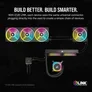 Corsair iCUE LINK QX140 RGB Starter Kit, schwarz, LED-Steuerung, 140mm, 2er-Pack