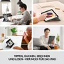 Logitech Combo Touch Tastatur-Case für iPad Pro 11“ (1./ 2./3./4.Gen) Grau