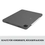 Logitech Combo Touch Tastatur-Case für iPad Pro 11“ (1./ 2./3./4.Gen) Grau
