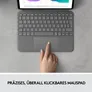 Logitech Combo Touch Tastatur-Case für iPad Pro 11“ (1./ 2./3./4.Gen) Grau