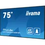 iiyama ProLite LH7565UHSB-B1 189cm (75") 4K UHD Signage Monitor DP/HDMI/RJ45