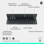 Logitech Keys-To-Go 2 for Mac, Graphite - mobile kabellose Tastatur für iPad und Mac