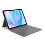 Logitech Combo Touch Tastatur-Case Grau, US-Layout für iPad Air 13" M2 2024, M3 2025
