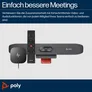 Poly Studio R30 Plus (Business-Kit) - 4K USB-Video-Bar + Bluetooth Remote + HP USB-C Dock G5