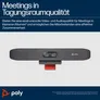Poly Studio R30 Plus (Business-Kit) - 4K USB-Video-Bar + Bluetooth Remote + HP USB-C Dock G5