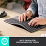Logitech Ergo K860 Split for Business - US - ergonomische Tastatur mit Logi Bold