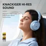soundcore Space One True-Wireless Over-Ear Bluetooth-Kopfhörer blau