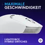 Logitech G309 LIGHTSPEED, Weiß - Kabellose Gaming Maus