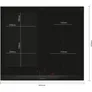 Siemens EX675HEC1E iQ700 Induktionskochfeld 60 cm Schwarz, Mit Rahmen aufliegend