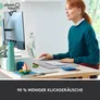 Logitech Signature M650 Pale Grey L (Rechtshändig) - Bluetooth, Logi Bolt, 4000 DPI, Unterstützt von Logi Options+