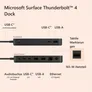 Microsoft Surface Thunderbolt 4-Dock - Docking für Surface Devices T8H-00002