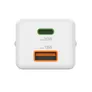 Hama 201991 Schnellladegerät, 1x USB-C PD, 1x USB-A QC, Mini-Ladegerät, 20 W, Weiß