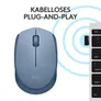 Logitech M171 Kabellose Maus Blaugrau