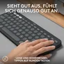 Logitech Pebble Keys 2 K380S Graphite - Minimalistische kabellose Tastatur