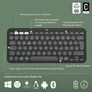Logitech Pebble Keys 2 K380S Graphite - Minimalistische kabellose Tastatur