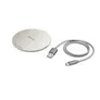 Hama 00201679 Wireless Charger QI-FC10 Metal, 10 W, kabelloses Smartphone-Ladepad, Weiß