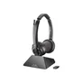 Poly Savi 8220 UC DECT USB-A-Headset, UC DECT, Ladestation, MS-Teams