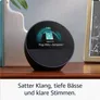 Amazon Echo Spot (2024) Smart Clock mit sattem Klang und Alexa schwarz