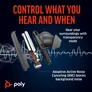 Poly Voyager Free 60+ UC M White Sand Earbuds + BT700 USB-A Adapter + Touchscreen-Ladeetui