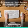 Logitech Ergo M575s Weiß - Kabellose Trackball-Maus inkl. Logi Bolt Adapter