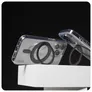 CARE by PanzerGlass® Feature Case Transparent m. Schwarz Kickstand & MagSafe iPhone 16