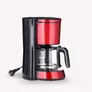 Severin KA 4817 Filterkaffeemaschine rot/schwarz Glaskanne