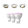 Philips Hue White Ambiance Milliskin Einbauspot weiß • 3er Pack + GU10 3er Pack