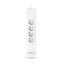 Hama 00176574 WLAN-Steckdosenleiste 4-fach, einzeln schaltbar, Überlastschutz, 4-fach USB
