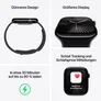 Apple Watch Series 10 GPS 42mm Aluminium Silber Sport Loop Blue Cloud