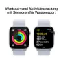 Apple Watch Series 10 GPS 42mm Aluminium Silber Sport Loop Blue Cloud