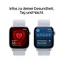 Apple Watch Series 10 GPS 42mm Aluminium Silber Sport Loop Blue Cloud