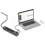 Hama 00223189 Steckdosenleiste, 4-fach, USB-C/A 65W, PD, Schalter, 1,4 m, Schwarz/Grau