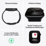 Apple Watch Series 10 GPS 42mm Aluminium Diamantschwarz Sport Loop Ink