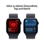 Apple Watch Series 10 GPS 42mm Aluminium Diamantschwarz Sport Loop Ink