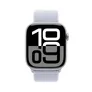 Apple Watch Series 10 GPS 46mm Aluminium Silber Sport Loop Blue Cloud
