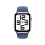 Apple Watch SE GPS 40mm Alu Silber Sportarmband Denim - S/M