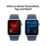 Apple Watch SE GPS 40mm Alu Silber Sportarmband Denim - S/M
