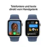 Apple Watch SE GPS 44mm Alu Silber Sportarmband Denim - S/M