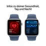 Apple Watch SE GPS 44mm Alu Silber Sportarmband Denim - S/M