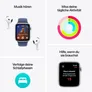Apple Watch SE GPS 40mm Alu Mitternacht Sport Loop Armband tinte