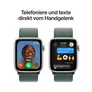 Apple Watch SE GPS 44mm Alu Polarstern Sport Loop Armband Seegrün