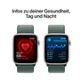 Apple Watch SE GPS 44mm Alu Polarstern Sport Loop Armband Seegrün