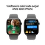 Apple Watch Series 10 LTE 42mm Natural Titangehäuse mit Stone Grey Sportarmband - M/L