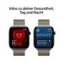 Apple Watch Series 10 LTE 42mm Natural Titangehäuse mit Natural Milanese Loop