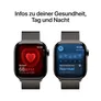 Apple Watch Series 10 LTE 42mm Slate Titangehäuse mit Slate Milanese Loop