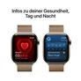 Apple Watch Series 10 LTE 42mm Gold Titangehäuse mit Gold Milanese Loop