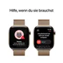 Apple Watch Series 10 LTE 42mm Gold Titangehäuse mit Gold Milanese Loop