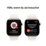 Apple Watch Series 10 LTE 42mm Gold Titangehäuse mit Starlight Sportarmband - S/M