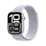 Apple Watch Series 10 LTE 46mm Silver Aluminiumgehäuse mit Blue Cloud Sport Loop